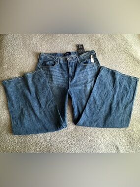 Gap Women’s High Rise Wide-Leg Blue Jeans Size 18/34R